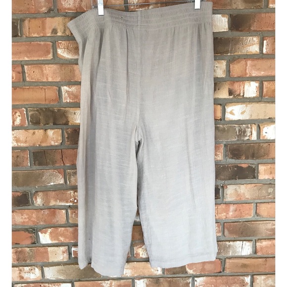 JM Collection Women’s Tan Wide Leg Pants XL - Picture 2 of 6